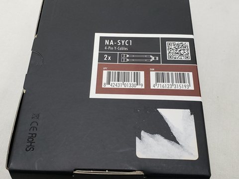 NA-SYC1 (4ピン PWMファン用2分岐ケーブル 2本セット) 各サイトで併売につき売切れのさいはご容赦願います。