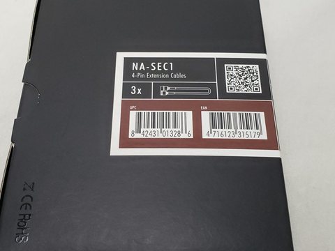 NA-SEC1 (4ピン PWMファン用延長ケーブル 3本セット) 各サイトで併売につき売切れのさいはご容赦願います。