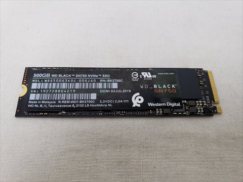 WD Black SN750 WDS500G3X0C 各サイトで併売につき売切れのさいはご容赦願います。