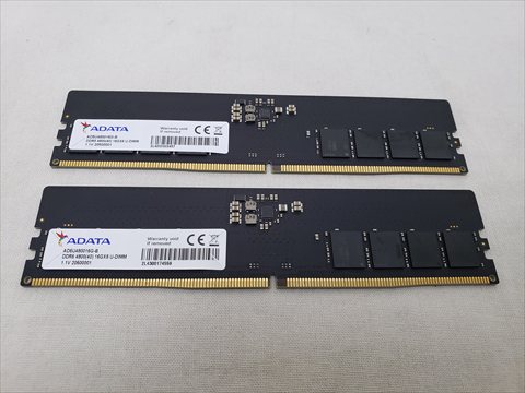 AD5U480016G x2 /バルク　★こちらのメモリだけでの販売はできません、PC（弊社組立）のご注文分の場合のみご購入いただけます。★ 各サイトで併売につき売切れのさいはご容赦願います。