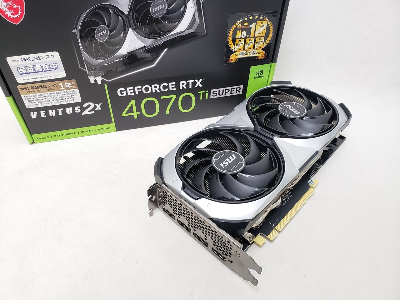 GeForce RTX 4070 Ti SUPER 16G VENTUS 2X OC 各サイトで併売につき