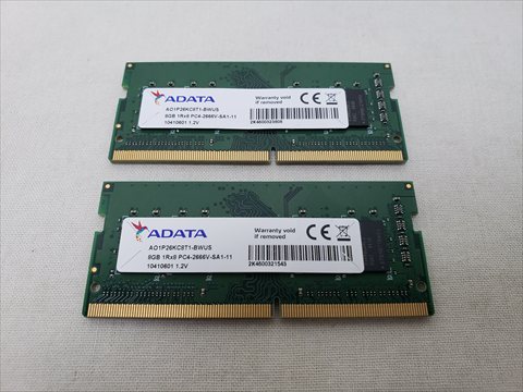 PC4-21300(DDR4 2666) 260Pin S.O.DIMM 8GB x2 各サイトで併売につき売切れのさいはご容赦願います。