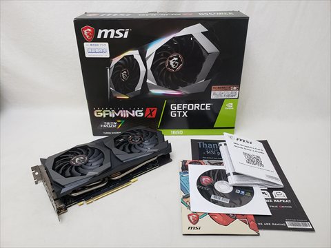 GeForce GTX 1660 GAMING X 6G 各サイトで併売につき売切れのさいはご容赦願います。