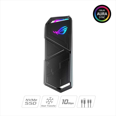 ROG STRIX ARION （NVMe M.2 SSDポータブルケース）ブラック ESD-S1C/BLK/G/AS//