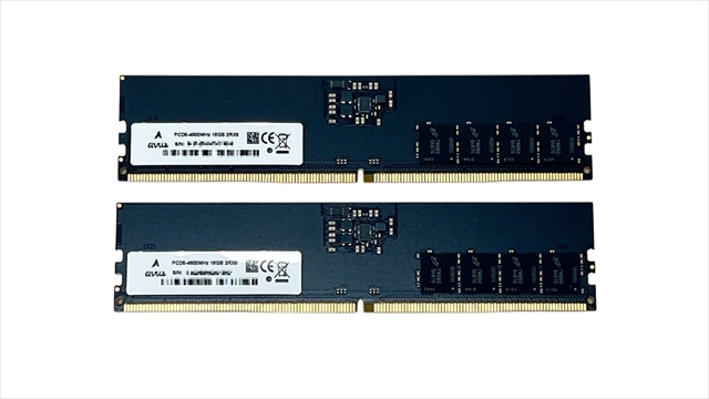 PC1S-DDR5-4800-32GB-16 パッケージなし（メモリのみ） チップ：マイクロン