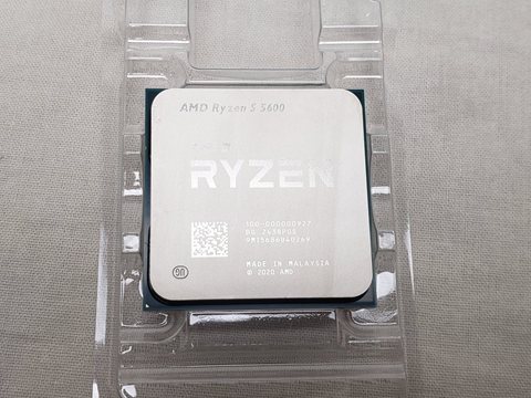 Ryzen 5 5600 バルク (6C/12T、3.5GHz(最大4.4)、65W、L3 Cache 32MB