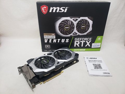 GeForce RTX 2070 SUPER VENTUS OC 各サイトで併売につき売切れのさいはご容赦願います。