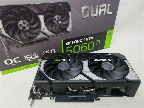 DUAL-RTX5060TI-O16G 各サイトで併売につき売切れのさいはご容赦願います。