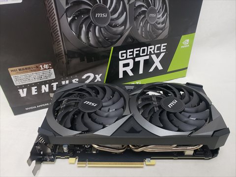GeForce RTX 3060 Ti VENTUS 2X OC 各サイトで併売につき売切れのさいはご容赦願います。