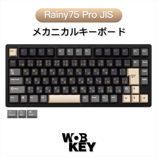 Rainy75 Pro Black JIS 日本語配列 予約限定特価！ | キーボード