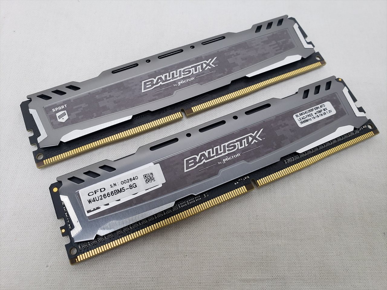Ballistix DDR4-2666 8GBx2枚 W4U2666BMS-8G W4U2666BMS-8G /バルク 各サイトで併売につき売切れのさいはご容赦願い
