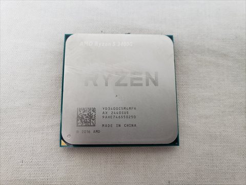 Ryzen 5 3400G バルク (4C8T/3.7GHz（4.2）/65W/Total Cache 6MB/Vega 11) 各サイトで併売につき売切れのさいはご容赦願います。