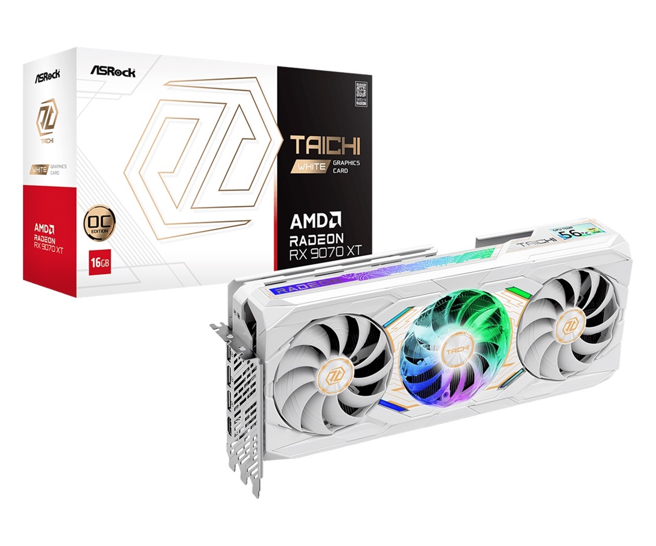 RX 9070 XT Taichi White 16GB OC (RX9070XT TCW 16GO) | RADEON RX