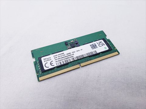 262Pin 5600(PC5-44800) 8GB DDR5 S.O.DIMM 各サイトで併売につき売切れのさいはご容赦願います。