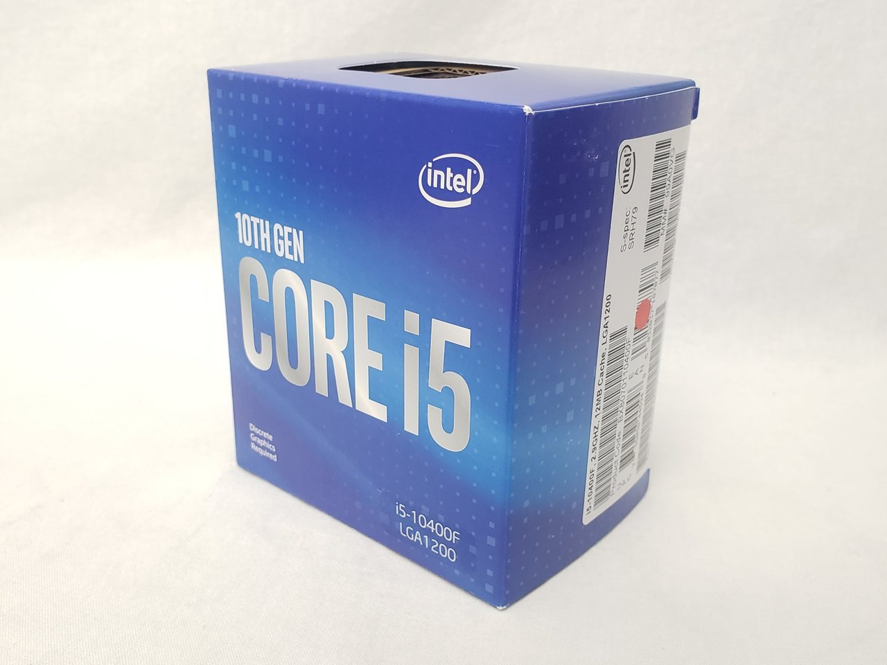 Core i5-10400F BOX (2.9GHz/Turbo Boost 4.3GHz/6-core 12-thread