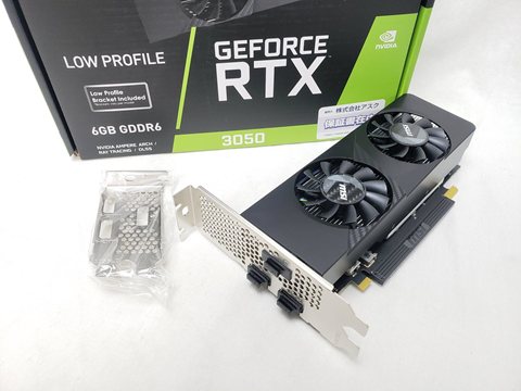 GeForce RTX 3050 LP 6G OC 各サイトで併売につき売切れのさいはご容赦願います。