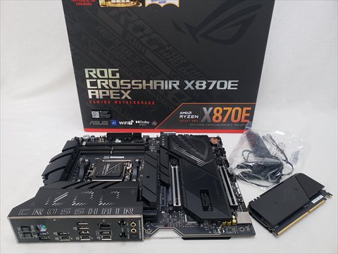 ROG CROSSHAIR X870E APEX 各サイトで併売につき売切れのさいはご容赦願います。