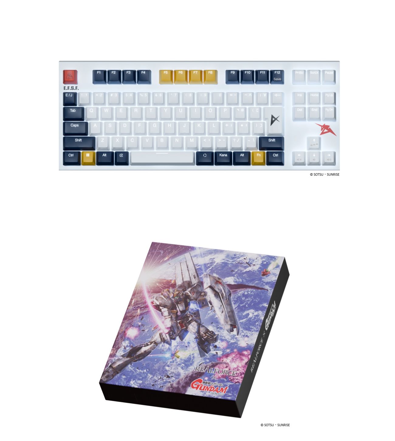 REALFORCE GX1 Plus νガンダム（日本語配列） X1PCN1 Realforce × 逆襲