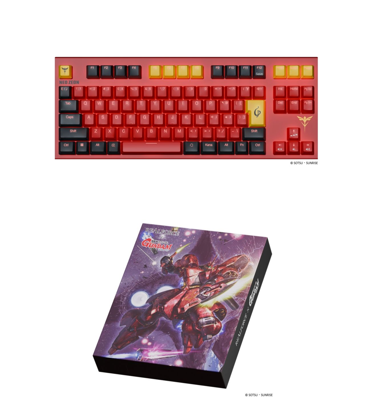 REALFORCE GX1 Plus サザビー（日本語配列） X1PCS1 Realforce × 逆襲