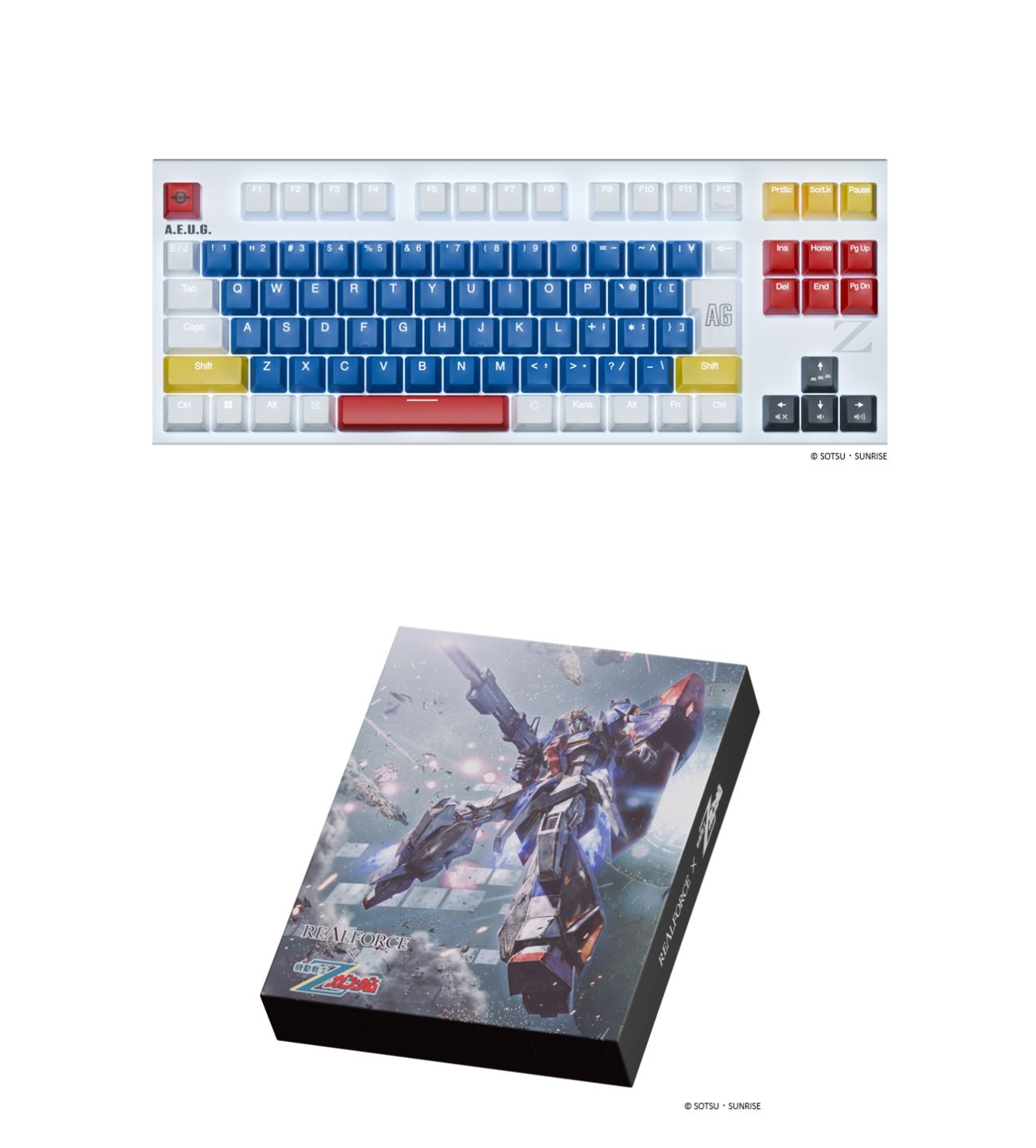 REALFORCE GX1 Plus Zガンダム（日本語配列） X1PCZ1 Realforce × 機動
