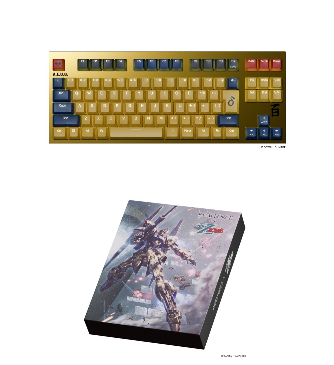 REALFORCE GX1 Plus 百式（日本語配列） X1PCH1 Realforce × 機動戦士Z