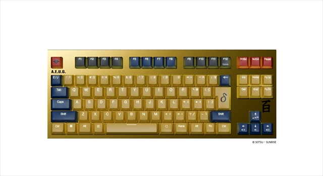 REALFORCE GX1 Plus 百式（日本語配列） X1PCH1 Realforce × 機動戦士Zガンダム GX1 Plus Keyboard 百式モデル