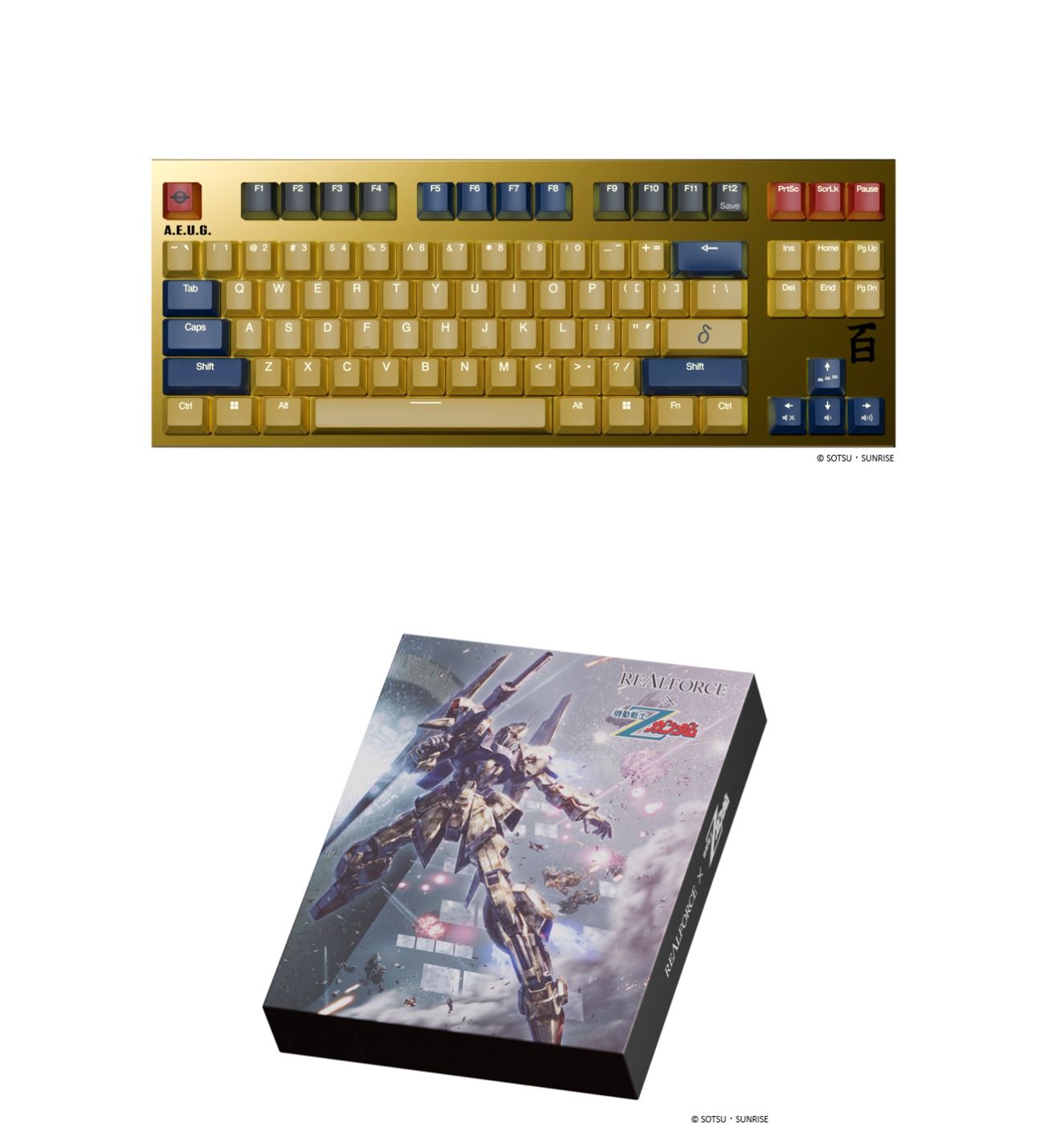 REALFORCE GX1 KEYBOARD 英字配列 REALFORCE GX1 Plus 百式（英語配列） X1PDH1 Realforce × 機動戦士Z
