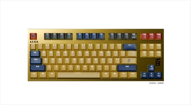 REALFORCE GX1 Plus 百式（英語配列） X1PDH1 Realforce × 機動戦士Zガンダム GX1 Plus Keyboard 百式モデル