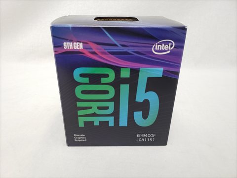 Core i5-9400F BOX (2.90GHz/ターボブースト時4.10GHz/6-core 6-thread/Total Cache 9MB/TDP65W) 各サイトで併売につき売切れのさいはご容赦願います。