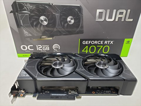DUAL-RTX4070-O12G 各サイトで併売につき売切れのさいはご容赦願います。