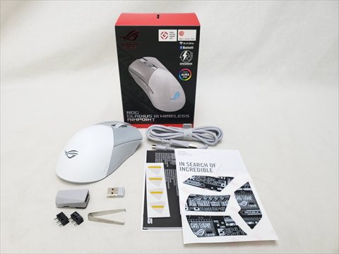 ASUS ROG Gladius III Wireless AimPoint ホワイト 各サイトで併売につき売切れのさいはご容赦願います。