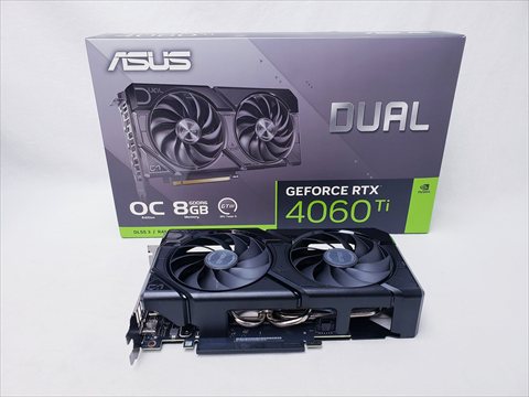 DUAL-RTX4060TI-O8G-EVO 各サイトで併売につき売切れのさいはご容赦願います。