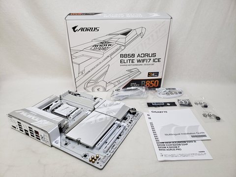 B850 AORUS ELITE WIFI7 ICE (B850 A ELITE WF7 ICE) 各サイトで併売につき売切れのさいはご容赦願います。