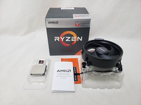 Ryzen 5 2400G with Wraith Stealth cooler (4-core 8-thread/3.6GHz/3.9GHz/Total Cache 6MB/TDP65W) 各サイトで併売につき売切れのさいはご容赦願います。