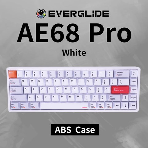 AE68 Pro White ラピッドトリガーキーボード