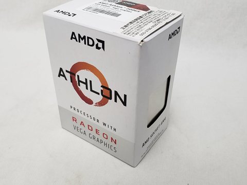 Athlon 200GE With Cooler (2-core 4-thread/3.2GHz/Total Cache 5MB/TDP35W/Radeon Vega3 Graphics) 各サイトで併売につき売切れのさいはご容赦願います。