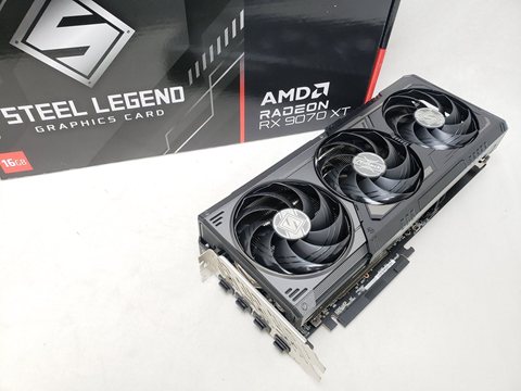[保証確認] RX 9070 XT STEEL LEGEND DARK 16GB (RX9070XT SLD 16G) 各サイトで併売につき売切れのさいはご容赦願います。