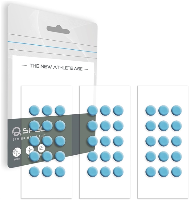 QSPEC Aqua PTFE汎用マウスソール（6mm 45個） ☆4個まで￥250クリックポスト対応可能！