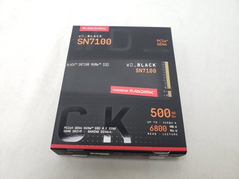 WD Black SN7100 WDS500G4X0E 各サイトで併売につき売切れのさいはご容赦願います。