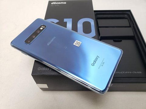 SC-03L プリズムブルー /Galaxy S10 【SIMロック解除品】 各サイトで併売につき売切れのさいはご容赦願います。