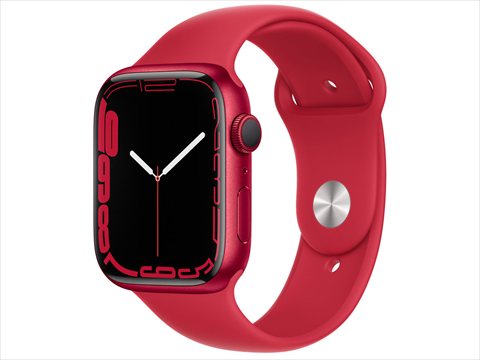 Apple Watch Series7 GPS 45mm アルミニウム/REDスポーツバンド NKN93LL/A 各サイトで併売につき売切れのさいはご容赦願います。