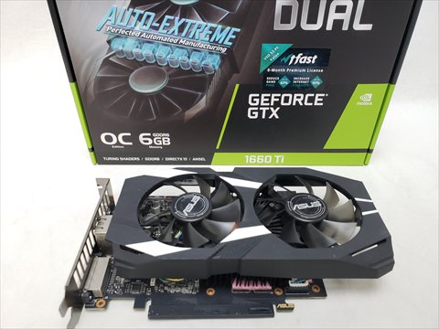 DUAL-GTX1660TI-O6G 各サイトで併売につき売切れのさいはご容赦願います。