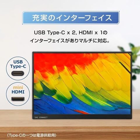 SPMWUXGA160 16型 WUXGA 非光沢 IPS Mini HDMI USB Type-Cx2 内臓