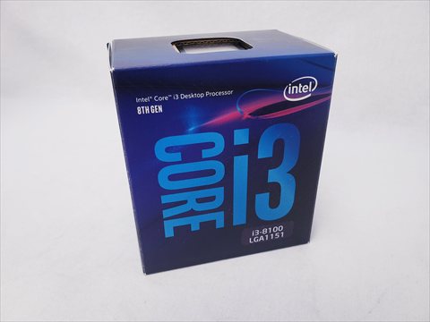 Core i3-8100 BOX (3.60GHz/ターボブーストなし/4-core 4-thread/Total Cache 6MB/TDP65W/UHD Graphics 630) 各サイトで併売につき売切れのさいはご容赦願います。