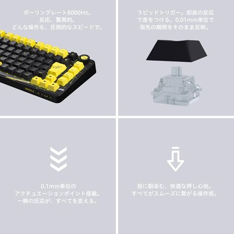 AIM1 RIDDLE x 瞬 マタタキ ゲーミングキーボード JIS 日本語配列