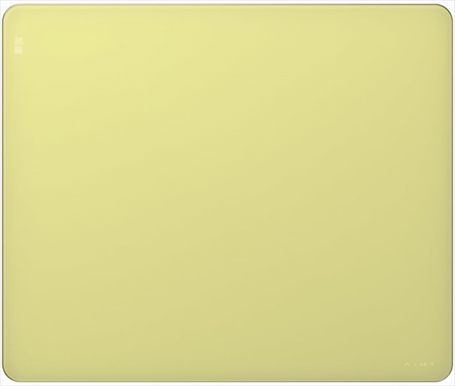 AIM1 叢雲 ムラクモ MURAKUMO パステルイエロー 420×500 XLサイズ ガラスマウスパッド 1201A1XLYE