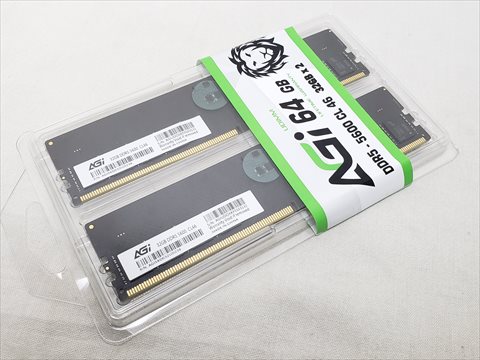 AGI56D032UD238 [PC5-44800(DDR5 5600) 32GB 2枚組] 各サイトで併売につき売切れのさいはご容赦願います。