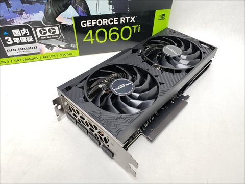 GG-RTX4060Ti-E8GB/OC/DF 各サイトで併売につき売切れのさいはご容赦願います。