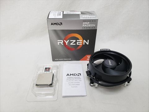 Ryzen 3 4300G With Wraith Stealth cooler （4C8T/3.8GHz(4.0)/65W/TOTAL Cache 6MB） 各サイトで併売につき売切れのさいはご容赦願います。