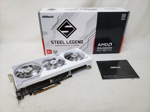RX 9070 Steel Legend 16GB OC (RX9070 SL 16GO) 各サイトで併売につき売切れのさいはご容赦願います。
